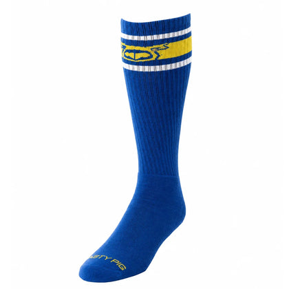 Nasty Pig Hook'd Up Sport Sock 3.0 - Cadet Blue/Goldenrod/White - One Size