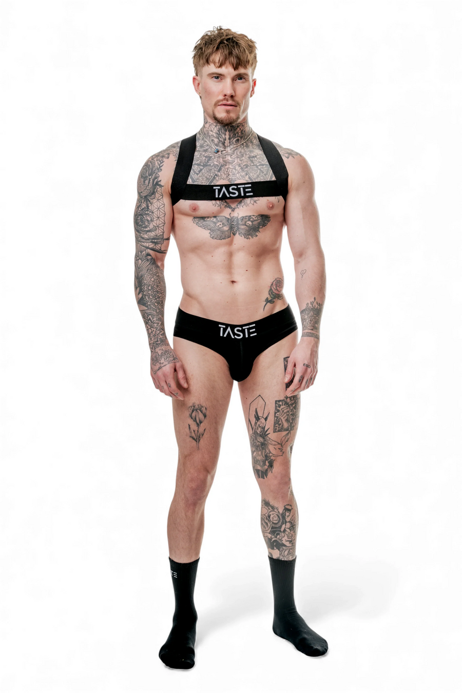 TASTE Brief, Harness & Socks Set | Signature Black
